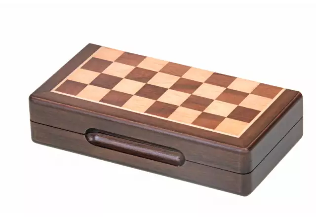 Pocket walnut wooden magnetic set - foldable (6,5